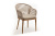 Стул из роупа 4SIS Лион, Основание дуб, роуп бежевый круглый, ткань бежевая 035 Стул из роупа 4SIS Лион, Основание дуб, роуп бежевый круглый, ткань бежевая 035