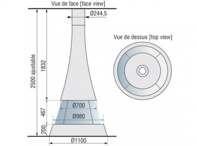 Центральный камин Bordelet LINEA 914 Центральный камин Bordelet LINEA 914