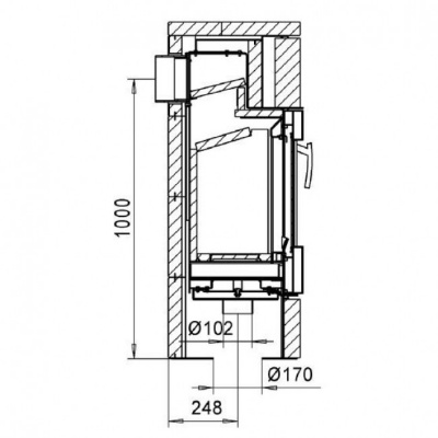 Печь-камин NunnaUuni DEKO DUE CL 3
