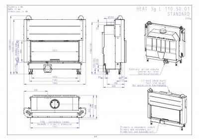 Каминная топка Romotop HEAT 3G L 110.50.01 Каминная топка Romotop HEAT 3G L 110.50.01