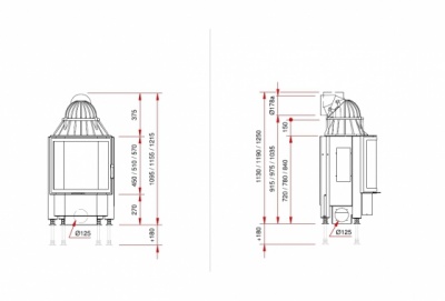 Каминная топка Schmid Pano 5557 Каминная топка Schmid Pano 5557