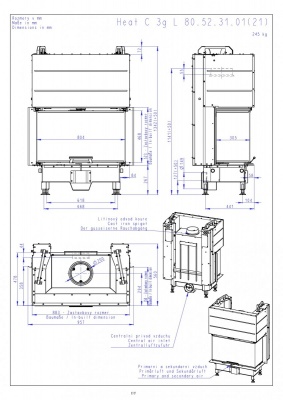 Каминная топка Romotop HEAT C 3G L 65.52.31.01 Каминная топка Romotop HEAT C 3G L 65.52.31.01