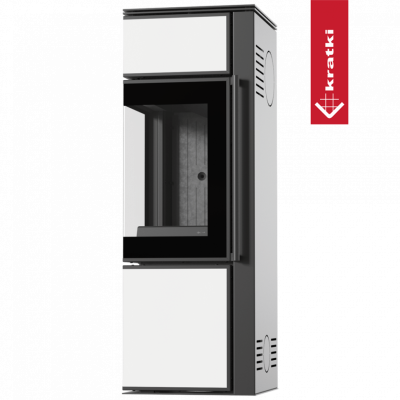 Печь Kratki PRO TORA/S, 8 кВт, белое стекло Печь Kratki PRO TORA/S, 8 кВт, белое стекло