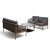 Лаунж-зона 4SIS Канны 4-местная из роупа со столиком Канны Цвет: коричнеый, темно-серый
