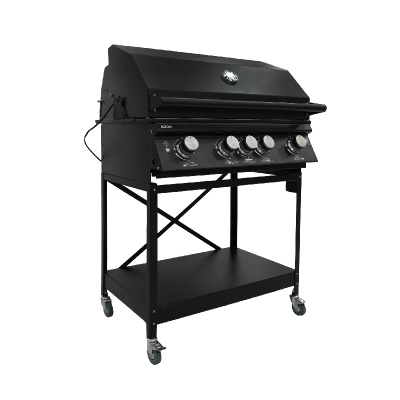 Газовый гриль B-Fire Bizon Premium 4 на подставке, черный Газовый гриль B-Fire Bizon Premium 4 на подставке, черный