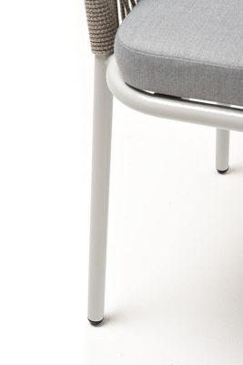 Стул 4SIS Лион из роупа Цвет: светло-серый шагрень, серый меланж, светло-серый