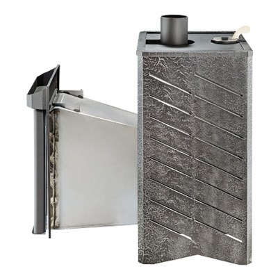 Дровяная печь Ферингер Квадра ПФ в кожухе Лайн, до 25 м³