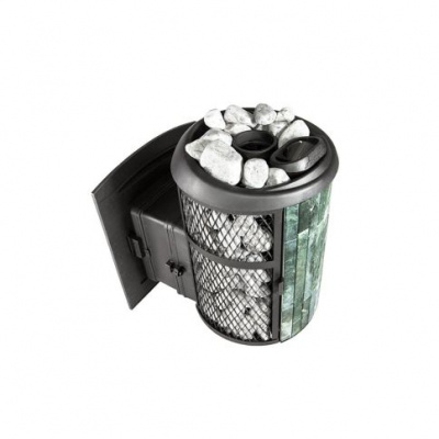 Банная печь Прометалл Атмосфера L с комбинированной облицовкой змеевик