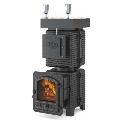 Печь для бани Эверест "Легкий пар Профи" под обкладку (закрытая каменка из нерж. стали) диаметр дымохода: 120 мм Печь для бани Эверест "Легкий пар Профи" под обкладку (закрытая каменка из нерж. стали) диаметр дымохода: 120 мм