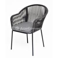 Стул 4SIS Лион из роупа Цвет: темно-серый (RAL7024) шагрень, темно-серый