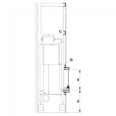 Каминная облицовка Palazzetti Dover, под Mbl 16:9 front