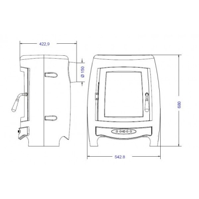 ПЕЧЬ-КАМИН Invicta LA BORNE 2