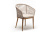 Стул из роупа 4SIS Марсель Основание дуб, роуп бежевый, ткань бежевая 052