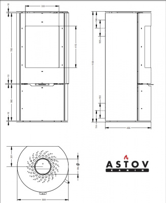 ПЕЧЬ-КАМИН АСТОВ R1