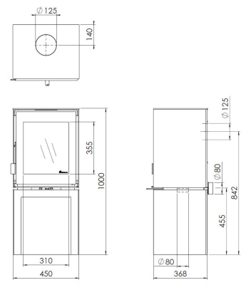 Печь Dik Geurts Modivar 5 Store Front