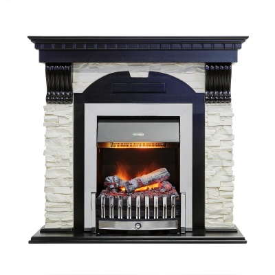 Каминокомплект Dublin Сланец Denville Темный дуб