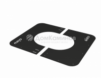 Фланец декоративный 500*500 (черный)