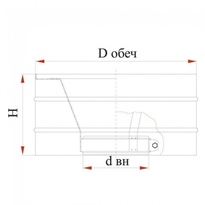 Зонт с ветрозащитой Дымок 0.5 мм, d=300 мм Зонт с ветрозащитой Дымок 0.5 мм, d=300 мм