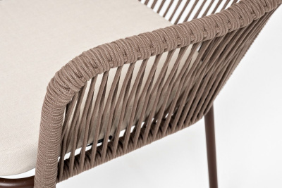 Стул 4SIS Лион из роупа Цвет: коричневый муар, коричневый, бежевый