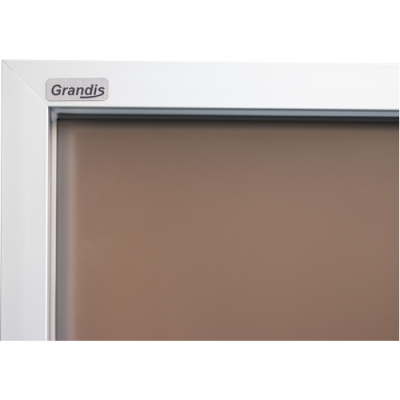 Дверь стеклянная, двухстворчатые Grandis GS 15x20