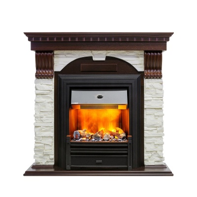 Каминокомплект Dublin Сланец Brookline Black 