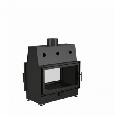 Каминная топка Echa Tech Double 90x51/C 15 кВт, 900/510, туннель, футеровка чугун