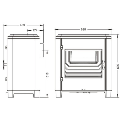 ПЕЧЬ-КАМИН Invicta CAROLO