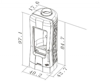Чугунная печь Godin Calina Чугунная печь Godin Calina