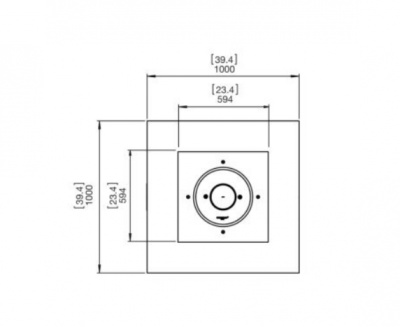 Биокамин стол Бэйс