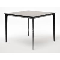 Стол обеденный 4SIS Малага 90 Цвет: черный, серый гранит