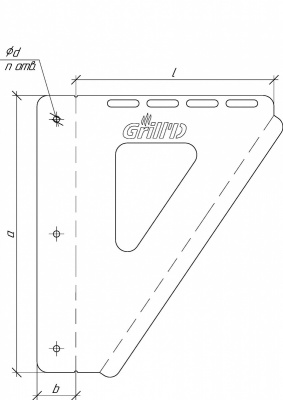 Консоль настенная Grill'D ЧС 2 мм (L-800) черный (порошковая краска) Консоль настенная Grill'D ЧС 2 мм (L-800) черный (порошковая краска)