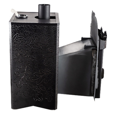 Дровяная печь Ферингер Квадра ПФ в кожухе Дуб, до 25 м³