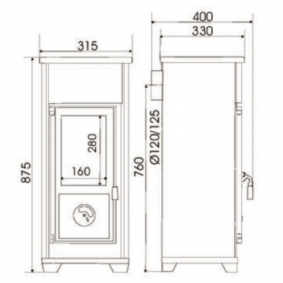 Отопительная печь Supra Heissberg