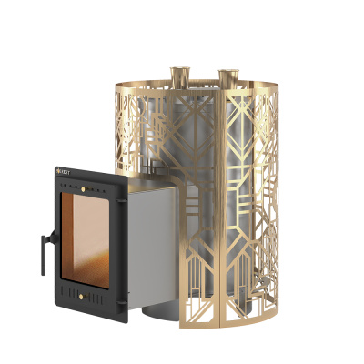 Печь для бани Эверест "Steam Master" GALAXY 30 INOX (320М) GOLD диаметр дымохода: 115 мм