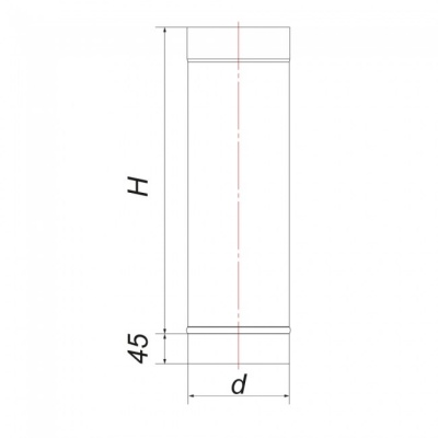 Труба Вулкан VBR L250 D130