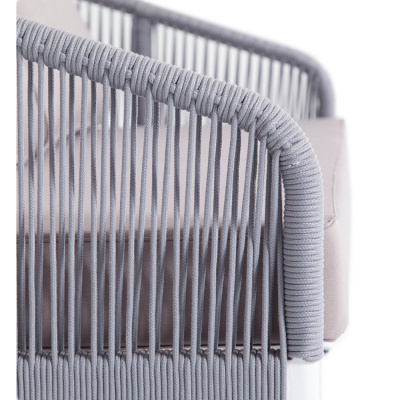 Диван 4SIS Канны двухместный из роупа Цвет: светло-серый Диван 4SIS Канны двухместный из роупа Цвет: светло-серый