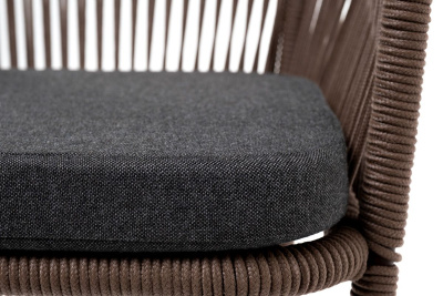 Стул барный 4SIS Марсель из роупа Цвет: коричневый муар, коричневый, темно-серый Стул барный 4SIS Марсель из роупа Цвет: коричневый муар, коричневый, темно-серый