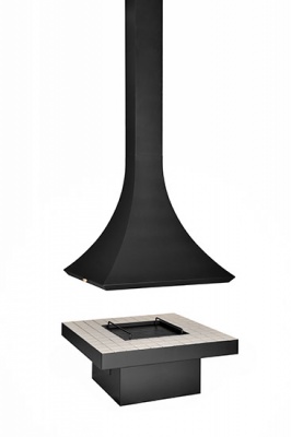 Островной камин Tube