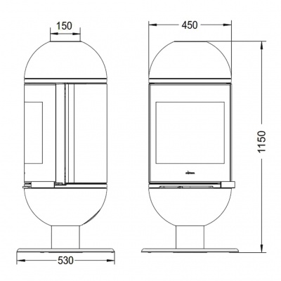 ПЕЧЬ-КАМИН Invicta ALTAIS