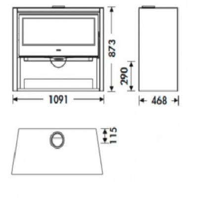 Печь-камин Panadero Allegro