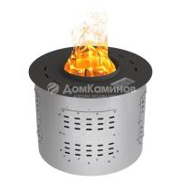 Электрокамин Airtone Vepo Round 400, чёрный матовый